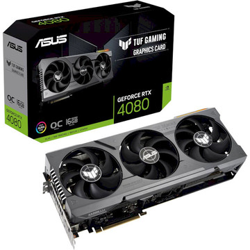 Відеокарта ASUS GeForce RTX 4080 16GB GDDR6X TUF GAMING OC TUF-RTX4080-O16G-GAMING (90YV0IB0-M0NA00)