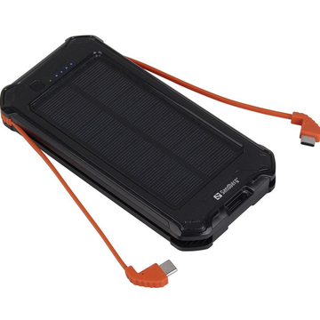 Зовнішній акумулятор Sandberg 3in1 Solar Powerbank 10000mAh Black (420-72)