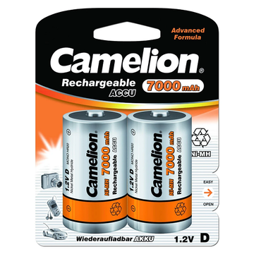 Аккумулятор Camelion R20/2bl 7000 mAh Ni-MH