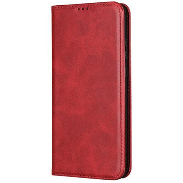 Чехол-книжка Leather Fold Realme C33 Wine Red