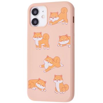 Чохол-накладка Fancy TPU for iPhone 12 mini Playful Cat/Pink Sand