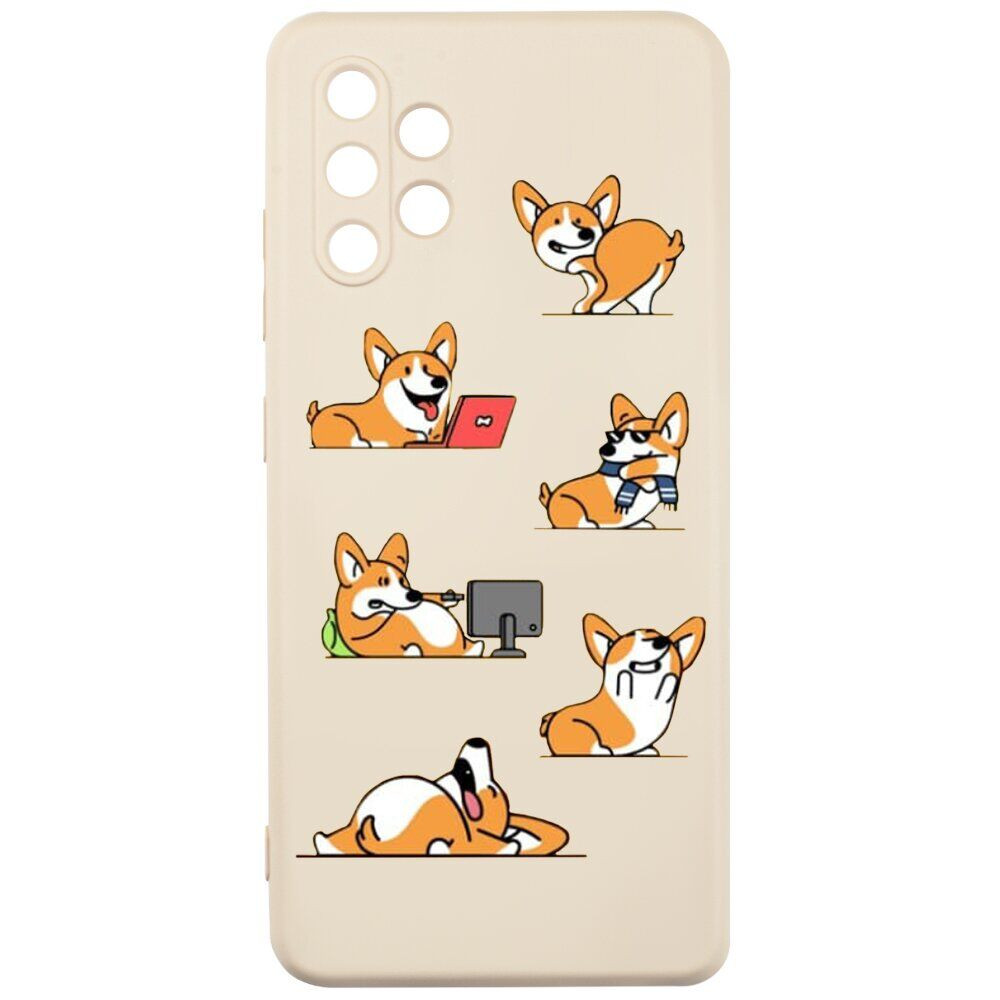 Чехол-накладка Miami Cartoon for Samsung A325 Pink Sand Corgi