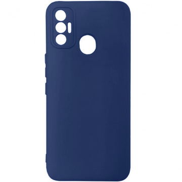 Чохол-накладка Soft Silicone Case for Tecno Spark 7 Dark Blue