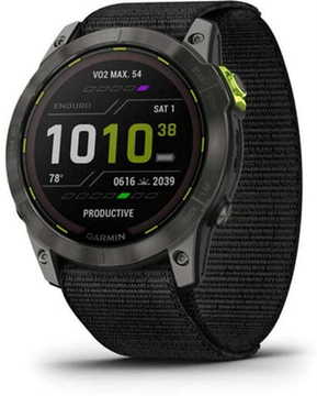 Смарт-часы Garmin Enduro 2 Sapphire Carbon Gray DLC Titanium with Black UltraFit Nylon Strap (010-02754-00)