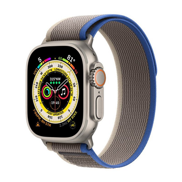 Смарт-часы Apple Watch Ultra GPS + Cellular 49mm Titanium Case with Blue/Gray Trail Loop S/M (MNHE3/MNHL3)
