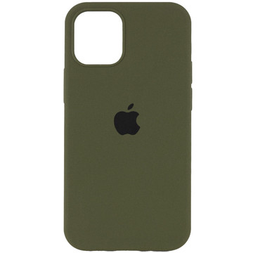 Чехол-накладка Apple Sillicon Case Copy for iPhone 12 6.7 Dark Olive