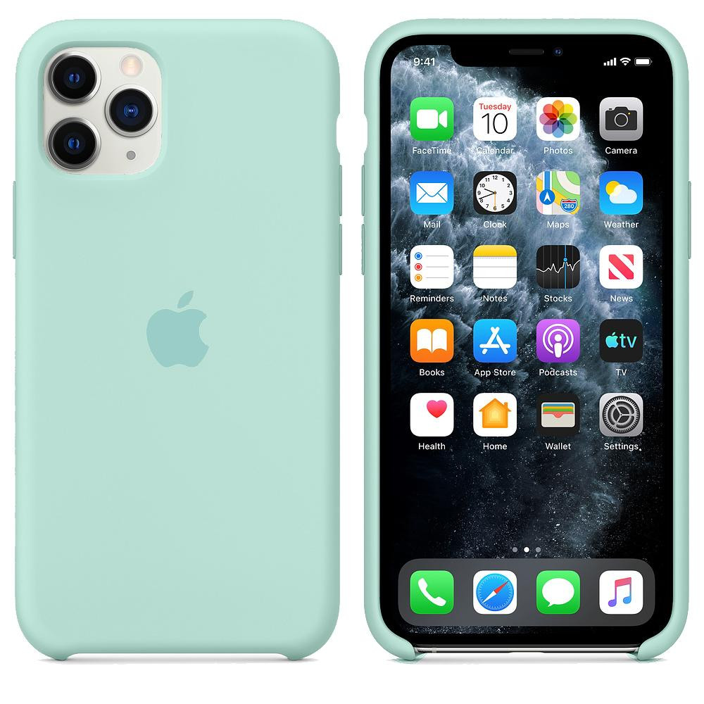 Чохол-накладка Apple Sillicon Case Copy for iPhone 11 Marine Green