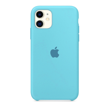 Чехол-накладка Apple Sillicon Case Copy for iPhone 11 Sea Blue