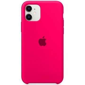 Чохол-накладка Apple Sillicon Case Copy for iPhone 11 Ultra Pink