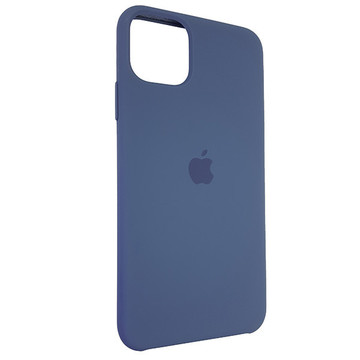 Чохол-накладка Apple Sillicon Case Copy for iPhone 11 Pro Max Gray Blue