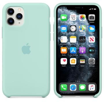 Чехол-накладка Apple Sillicon Case Copy for iPhone 11 Pro Max Marine Green