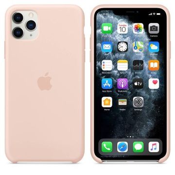 Чехол-накладка Apple Sillicon Case Copy for iPhone 11 Pro Max Pink Sand
