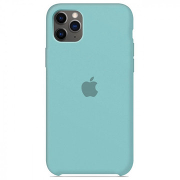 Чехол-накладка Apple Sillicon Case Copy for iPhone 11 Pro Max Sea Blue