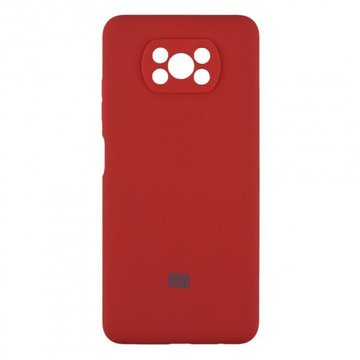 Чохол-накладка Original Soft Case for Xiaomi Poco X3 (01) Red