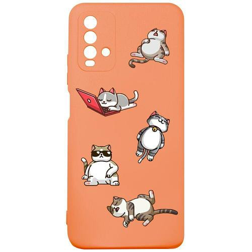 Чохол-накладка Miami Cartoon for Xiaomi Redmi 9T Orange Lazy Cat