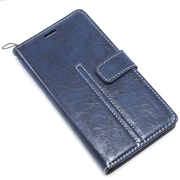 Чехол-книжка Levol Leather with Magnet 6.0-6.3 Blue