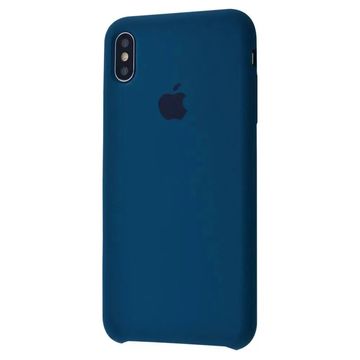 Чехол-накладка Apple Sillicon Case Copy for iPhone X Blue