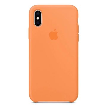 Чохол-накладка Apple Sillicon Case Copy for iPhone X Kumquat