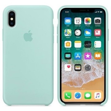 Чохол-накладка Apple Sillicon Case Copy for iPhone X Marine Green