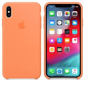 Чехол-накладка Apple Sillicon Case Copy for iPhone X Orange