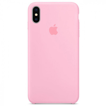 Чехол-накладка Apple Sillicon Case Copy for iPhone X Pink
