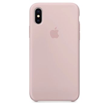 Чохол-накладка Apple Sillicon Case Copy for iPhone X Pink Sand