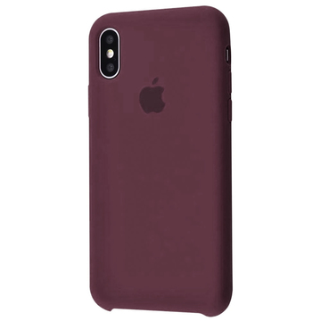 Чехол-накладка Apple Sillicon Case Copy for iPhone X Plum
