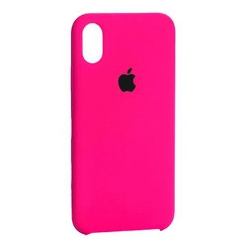 Чехол-накладка Apple Sillicon Case Copy for iPhone X Ultra Pink