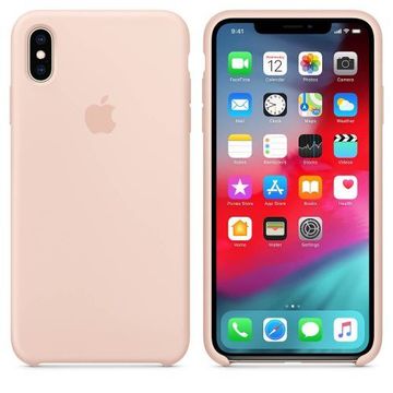 Чехол-накладка Apple Sillicon Case Copy for iPhone XS Max Pink Sand