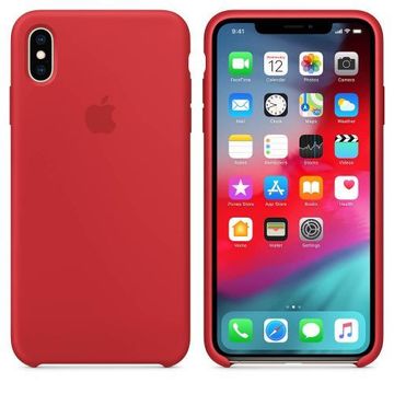 Чохол-накладка Apple Sillicon Case Copy for iPhone XS Max Red