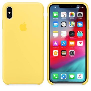 Чехол-накладка Apple Sillicon Case Copy for iPhone XS Max Yellow