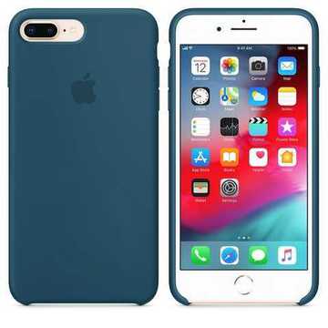 Чехол-накладка Apple Sillicon Case Copy for iPhone 7\8 Plus Cosmos Blue