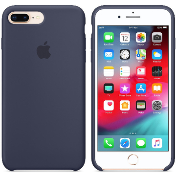 Чохол-накладка Apple Sillicon Case Copy for iPhone 7\8 Plus Midnight Blue