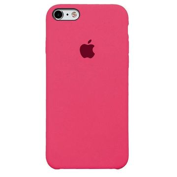 Чехол-накладка Apple Sillicon Case Copy for iPhone 6 Hibiscus