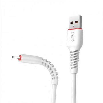 Кабель USB SkyDolphin S54L Soft Lightning 2.4A/1m White