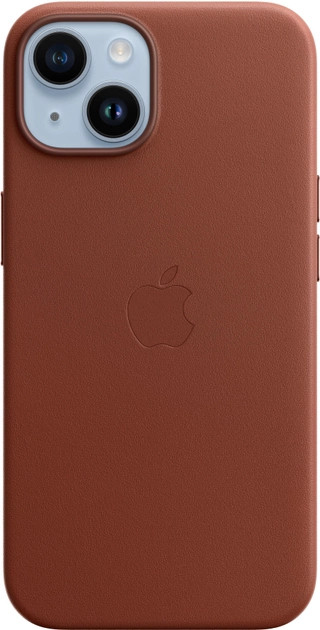 Чохол-накладка Apple Iphone 14 Leather Case with MagSafe Umber (MPP73)