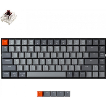 Клавіатура Keychron K2 84 Key Gateron G PRO Brown Hot-Swap RGB WL UA Black