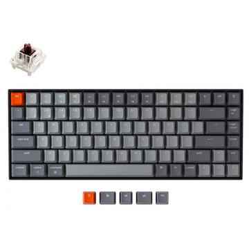 Клавіатура Keychron K2 84 Key Gateron Brown Hot-Swap White LED Black