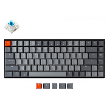 Клавіатура Keychron K2 84 Key Gateron Blue Hot-Swap White LED Black