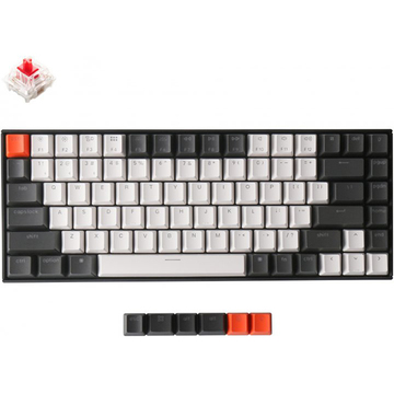 Клавиатура K2 84 Key Gateron Red Hot-Swap White LED Black