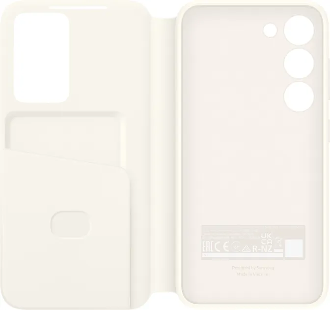 Чехол-книжка Samsung for Galaxy S23 Smart S View Wallet Cover Cream (EF-ZS911CUEGRU)