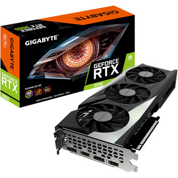 Видеокарта GIGABYTE GeForce RTX3050 8Gb GDDR6 Gaming OC LHR
