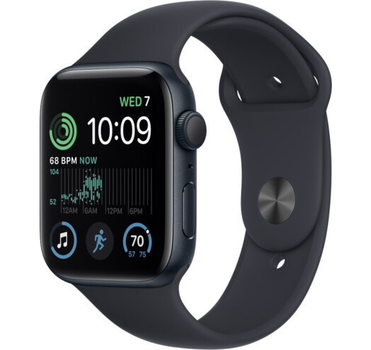 Смарт-годинник Apple Watch SE GPS 44mm Midnight Aluminium Case with Midnight Sport Band (MNK03UL/A)