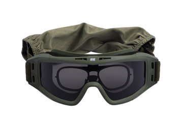 Тактические очки 2E Hawk Army Green Anti-fog, сумка, 3 линзы