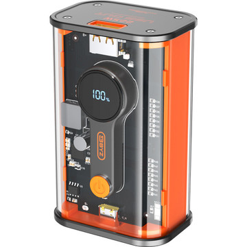 Зовнішній акумулятор BYZ W89 10000 mAh Type-C PD Orange (BYZ-W89-O)