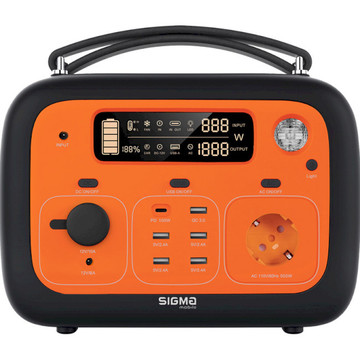 Зарядная станция Sigma X-Power SI140APS Black-Orange (4827798424520)