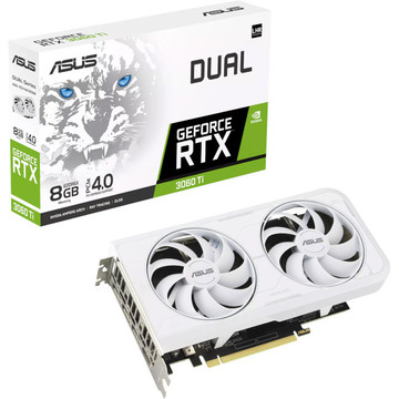 Видеокарта Asus GeForce RTX 3060 Ti 8GB GDDR6X White (DUAL-RTX3060TI-8GD6X-WHITE)
