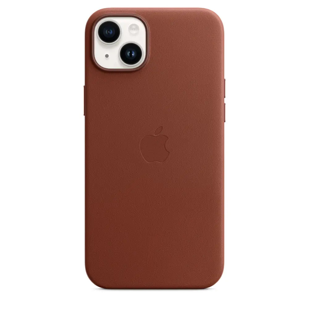 Чохол-накладка Apple Leather Case with MagSafe for IPhone 14 Plus Umber (MPPD3)