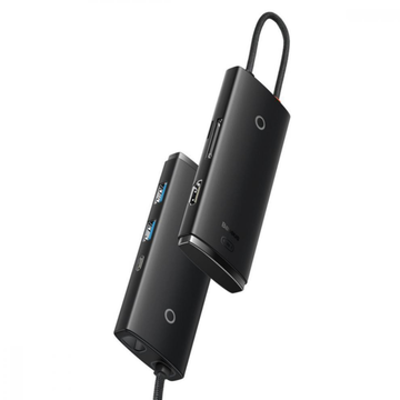 USB Хаб Baseus Lite Series 6in1 Black (WKQX050101)
