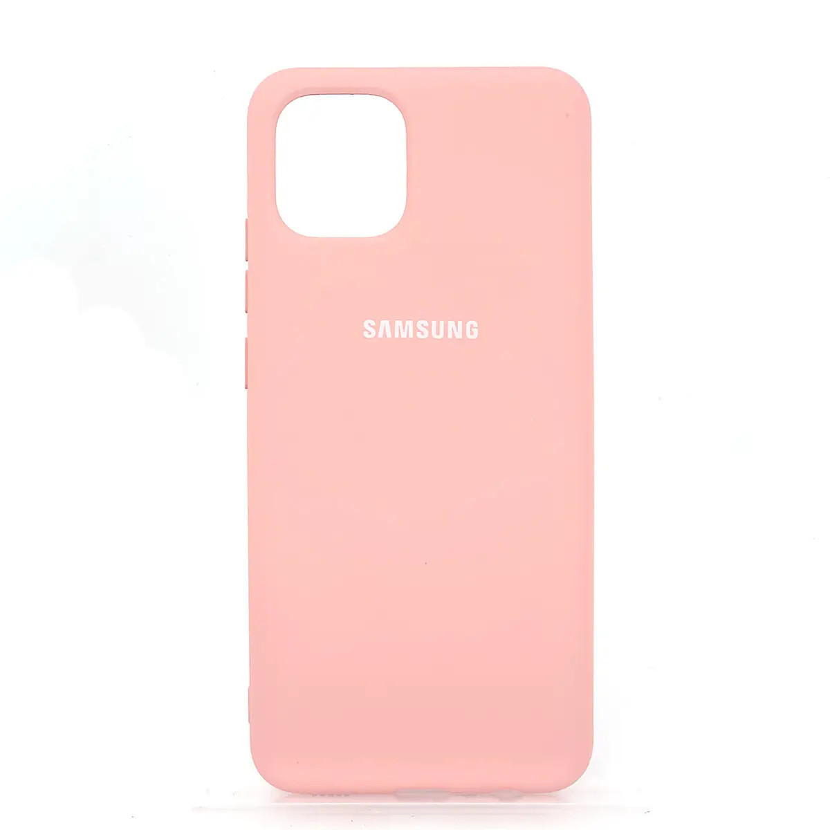 Чохол-накладка Silicone Case Full for Samsung A03 (A035) Pink